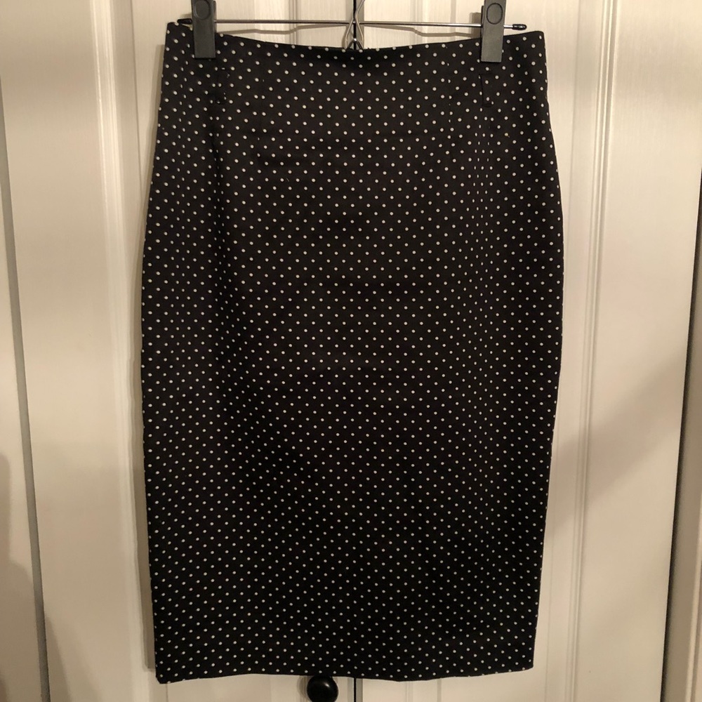 Polka Dot Pencil Skirt